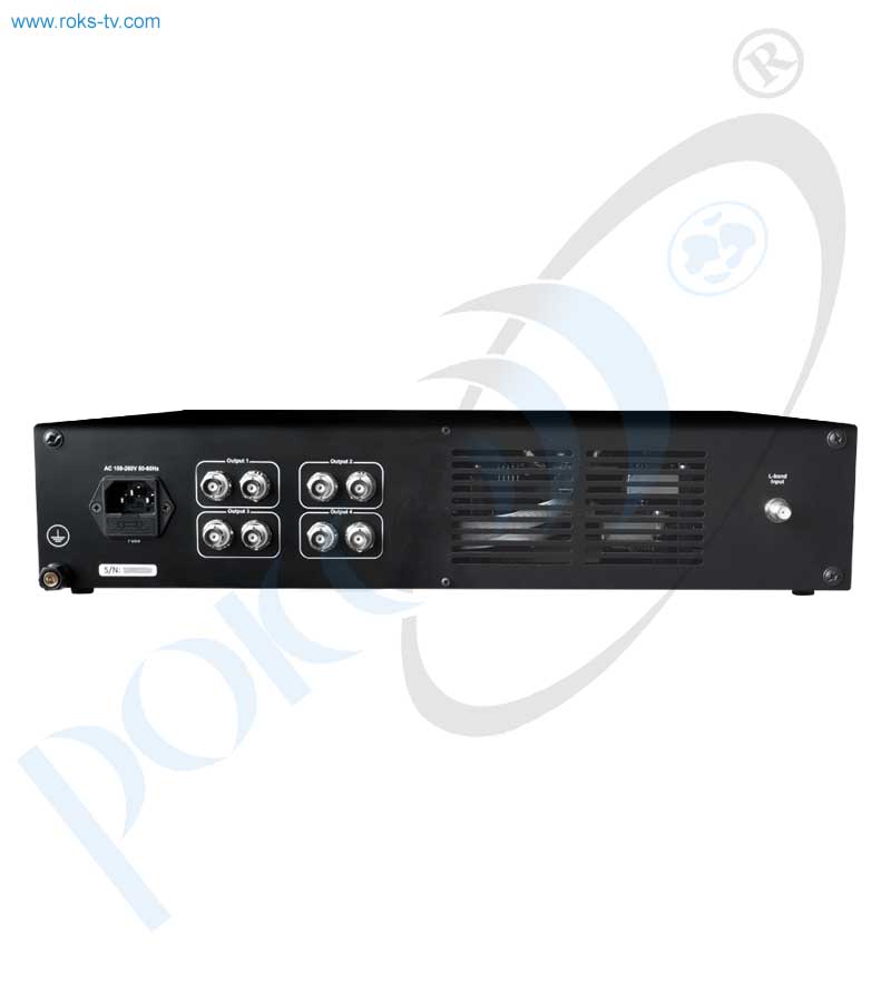 4ch dvb s2 free to air ird professional receiver decoder (rear) roks